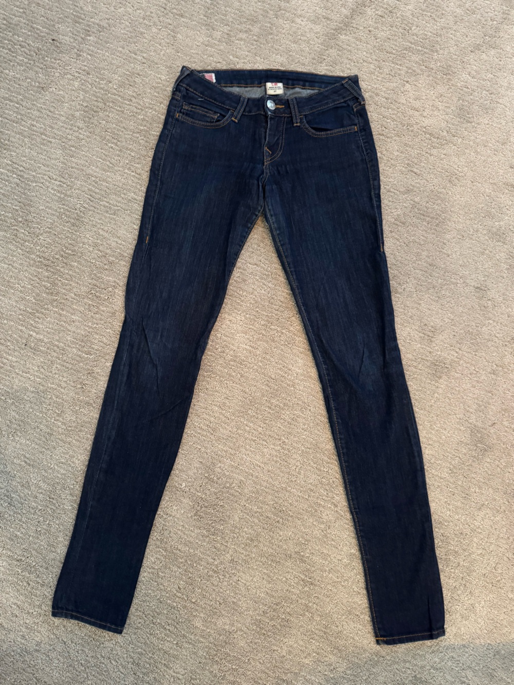 Women’s true religion Dark Blue Stretch Skinny Jeans